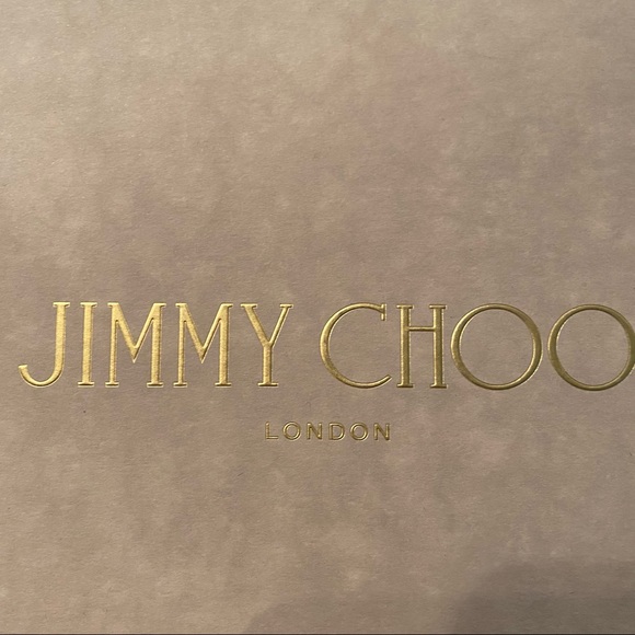 JIMMY CHOO 100MM Lottie Strappy Sandal in Patent Nude size 35.5 - Picture 10 of 12